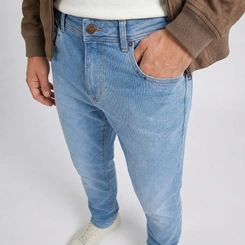Calça Jeans Masculina Azul Claro Delavé Prs