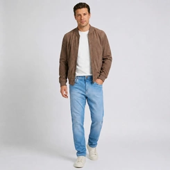 Calça Jeans Masculina Azul Claro Delavé Prs