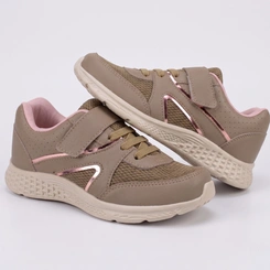 Tênis Infantil Menina Casual Com Velcro Jet Kids