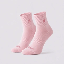 Kit Meia Cano Curto Feminina Esportiva 2 Pares