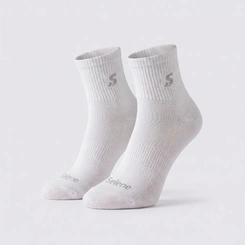 Kit Meia Cano Curto Feminina Esportiva 2 Pares