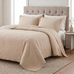 Colcha Queen Com Bordado Inglês Romantic Corttex