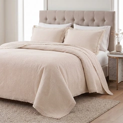 Colcha Queen Com Bordado Inglês Romantic Corttex