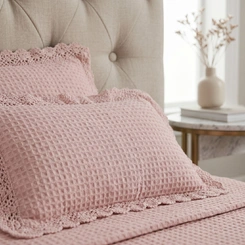 Colcha Queen Com Bordado Inglês Romantic Corttex