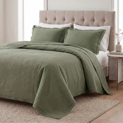 Colcha Queen Com Bordado Inglês Romantic Corttex