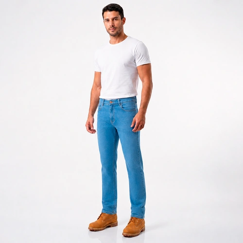 Calça Maculina P&A Jeans Básica Delave