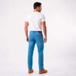 Calça Maculina P&A Jeans Básica Delave