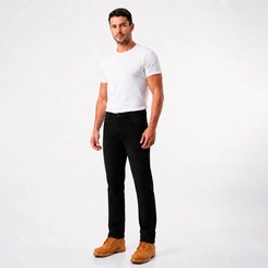 Calça Masculina P&A Jeans Básica Black