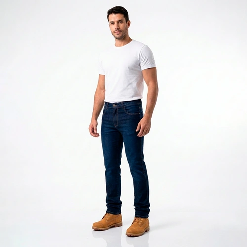 Calça Masculina P&A Jeans Básica Stone