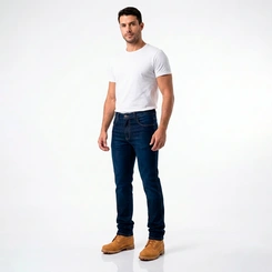 Calça Masculina P&A Jeans Básica Stone