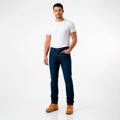 Calça Masculina P&A Jeans Básica Stone
