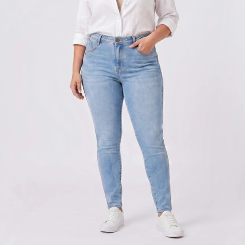 Calça Jeans Feminina Skinny Plus Size