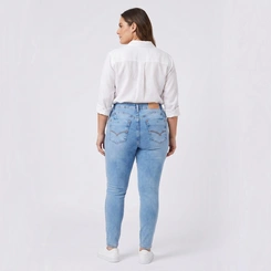 Calça Jeans Feminina Skinny Plus Size