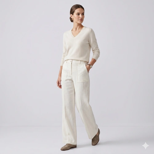 Calça Feminina Human Body Wide Alfaiataria