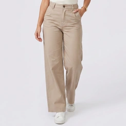 Calça Feminina jeans Human Body Wide Leg Color