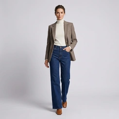 Calça Feminina Jeans Human Body Wide Flex Leg