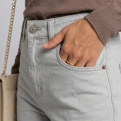 Calça Feminina Jeans Human Body Wide Leg Color