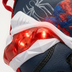 Tênis Infantil Menino Homem Aranha Com Luzes Led Calce Fácil