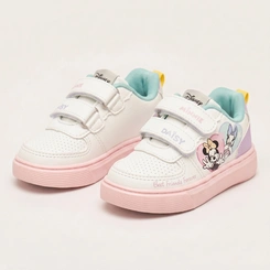 Tênis Infantil Disney Mickey Minnie Com Velcro Calce Fácil
