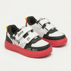 Tênis Infantil Disney Mickey Minnie Com Velcro Calce Fácil