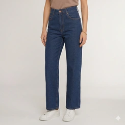 Calça Feminina Jeans Human Body Wide Leg Flex