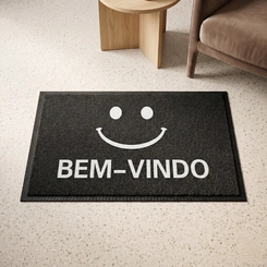 Tapete Cami Corttex Bem Vindo Emborrachado