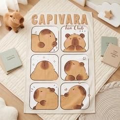 Toalha De Banho Infantil Aveludada Capivara Dohler