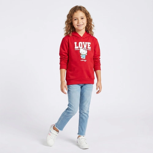 Blusa Juvenil Menina Moletom Hello Kitty