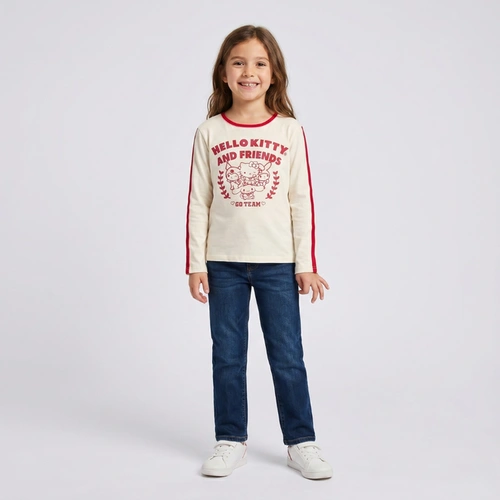 Blusa Juvenil Menina Hello Kitty Go Team