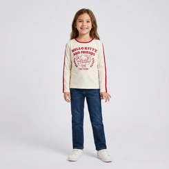 Blusa Juvenil Menina Hello Kitty Go Team