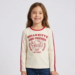 Blusa Juvenil Menina Hello Kitty Go Team