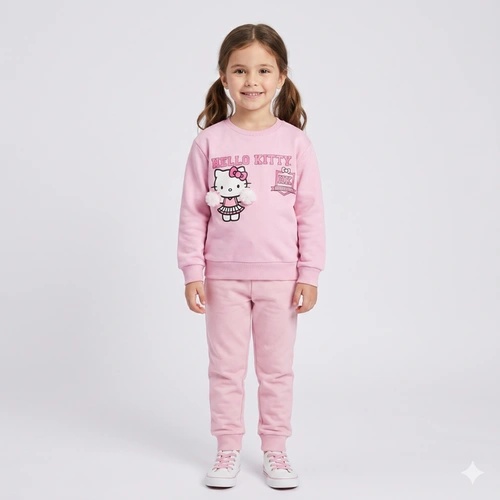 Blusa Infantil Menina Moletom Hello Kitty Pompom