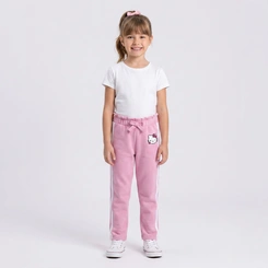 Calça Infantil Menina Moletom Hello Kitty Flare