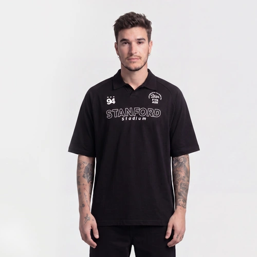 Camiseta Polo Masculina Manga Curta Estilo Esportivo Overcore