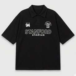 Camiseta Polo Masculina Manga Curta Estilo Esportivo Overcore