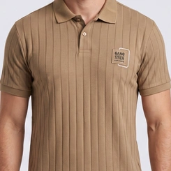 Camisa Polo Masculina Manga Curta Canelada Gangster