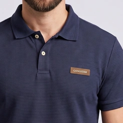 Camisa Polo Masculina Manga Curta Texturizada Gangster