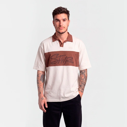 Camiseta Polo Masculina Manga Curta Casual Overcore
