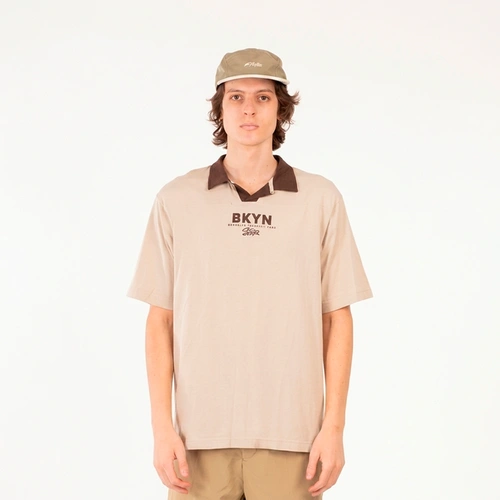 Camiseta Polo Masculina Manga Curta Casual Overcore