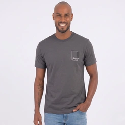 Camiseta Masculina Manga Curta Lisa Gangster