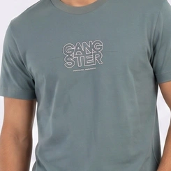 Camiseta Masculina Manga Curta Casual Gangster