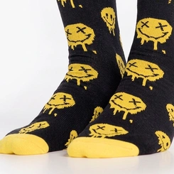 Meia Unissex Cano Alto Estampada Streetwear Overcore