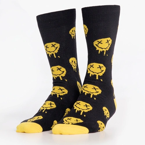 Meia Unissex Cano Alto Estampada Streetwear Overcore
