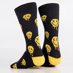 Meia Unissex Cano Alto Estampada Streetwear Overcore