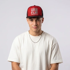 Boné Masculino Trucker Tela Aba Reta Overcore