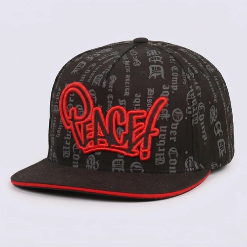 Boné Masculino Snapback Aba Reta Peace Overcore