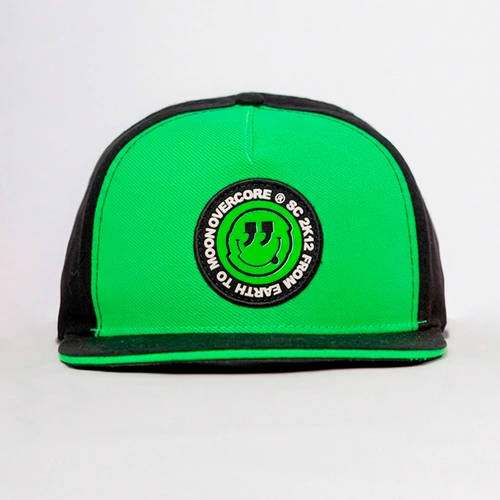 Boné Masculino Snapback Aba Reta Smiley Overcore