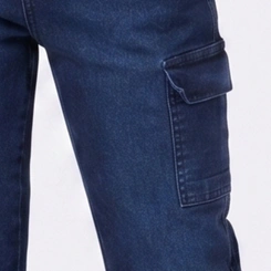 Calça Juvenil Menino Jeans Cargo Paparrel