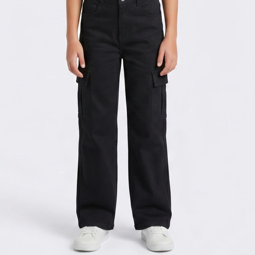 Calça Juvenil Feminina Cargo Jeans Lordan