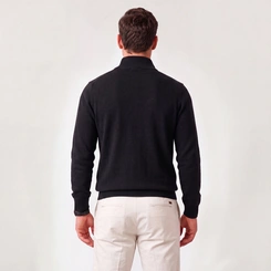Suéter Masculino Red Nose Tricô Meio Zíper Gola Alta Original